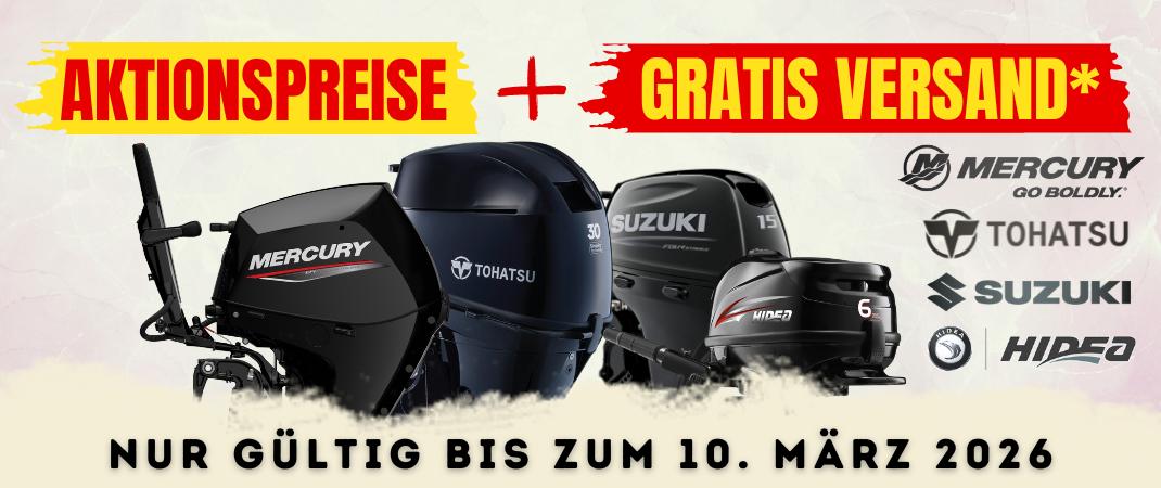 Kostenlose Lieferung für Aussenborder